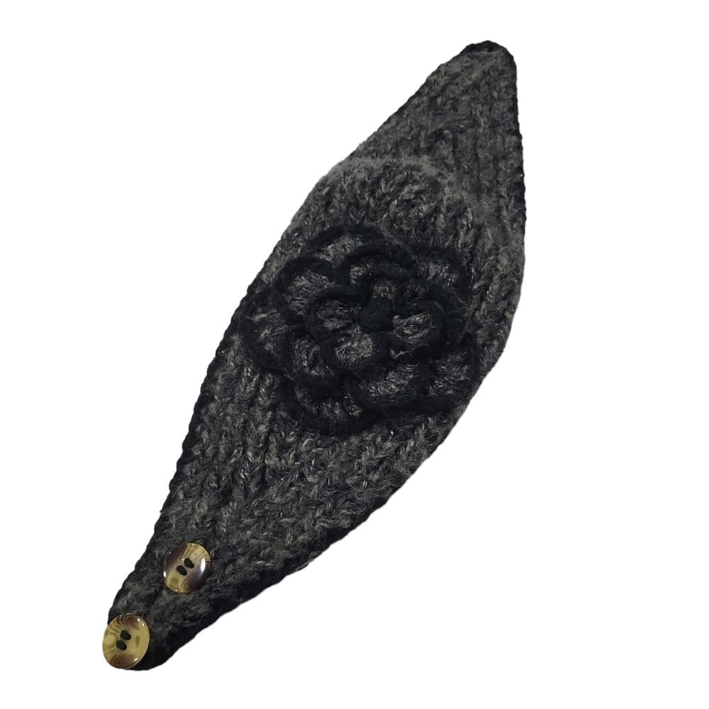 C.C exclusives Women’s beautiful floral adjustable warm winter head band hat - Picture 5 of 8